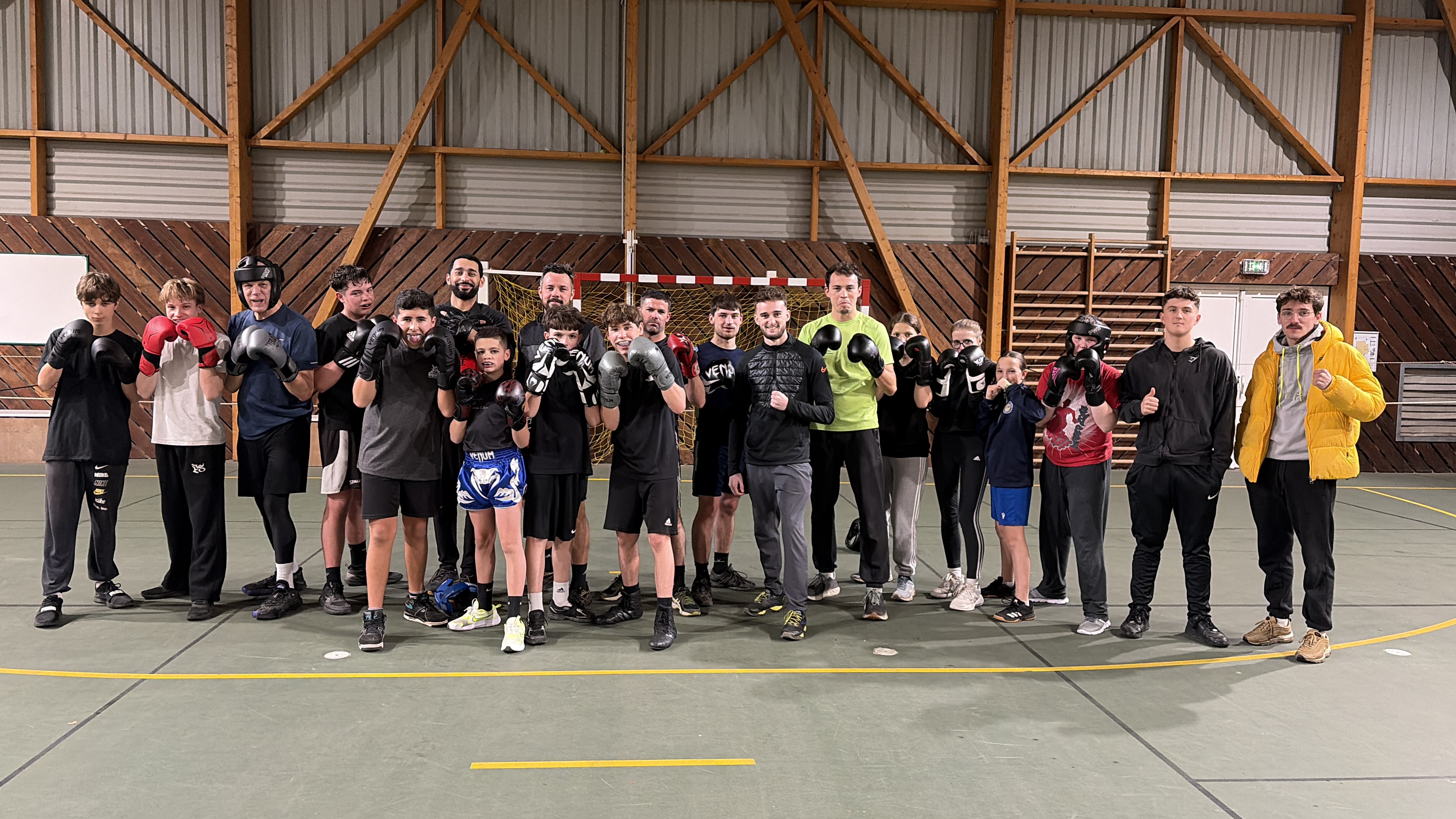 L'équipe du Boxing Club Achardais à l'entraînement